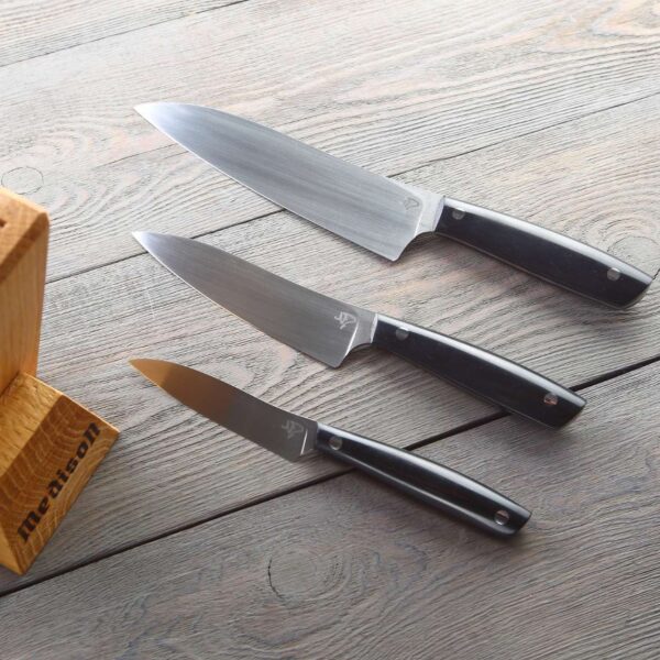 Набір кухонних ножів з підставкою